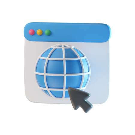 Website  3D Icon