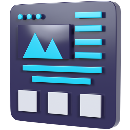 Website  3D Icon