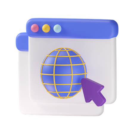 Website  3D Icon