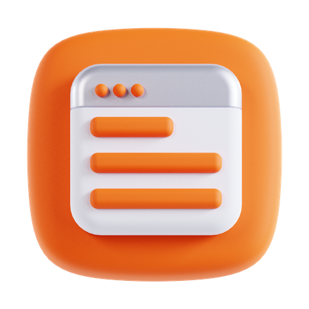 Website  3D Icon
