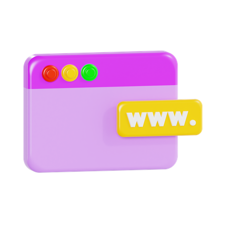 Website  3D Icon