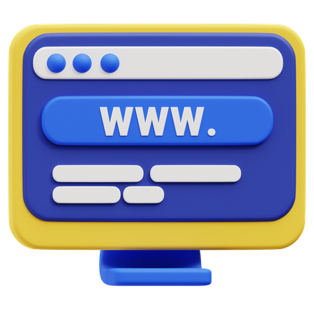Website  3D Icon