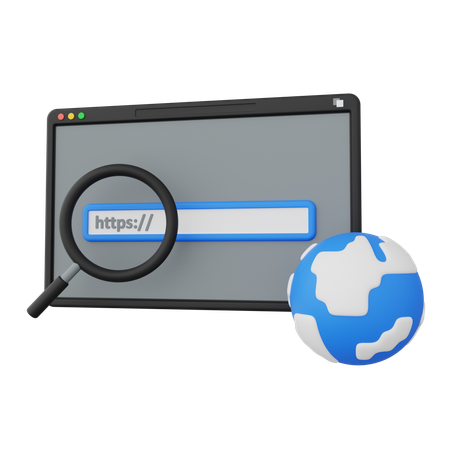 Website  3D Icon