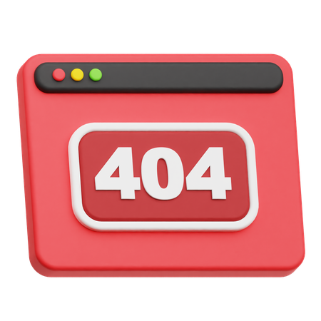 Website 404  3D Icon