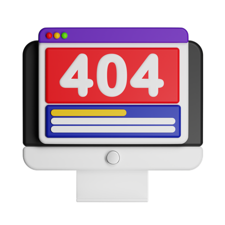 Website 404  3D Icon