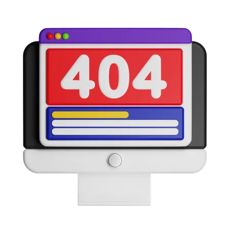 Website 404  3D Icon