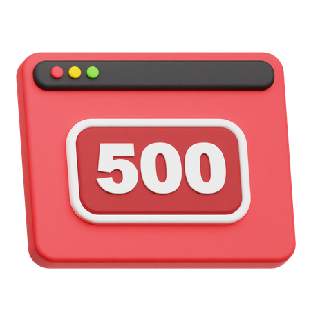 Website 500  3D Icon