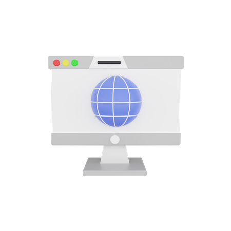Website  3D Icon