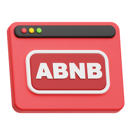 Website Abnb 3D Icon