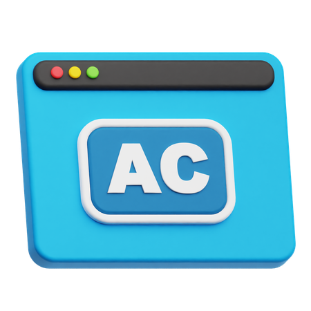 Website Ac  3D Icon