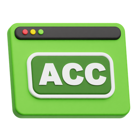 Website Acc  3D Icon