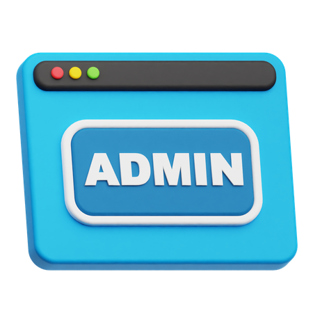 Website Admin  3D Icon