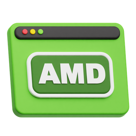 Website Amd  3D Icon