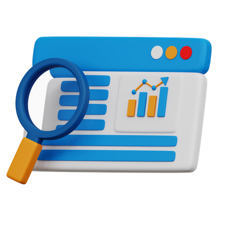 Website Analytics  3D Icon