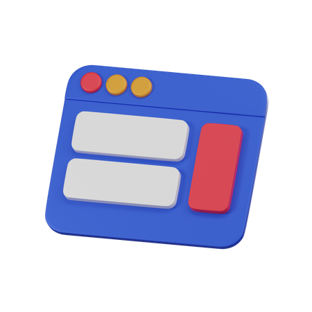 Website And App  3D Icon