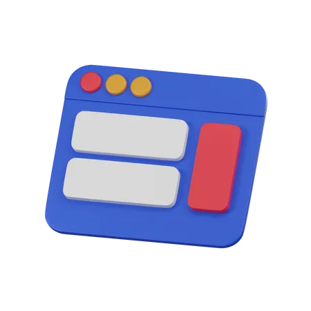 Website And App  3D Icon