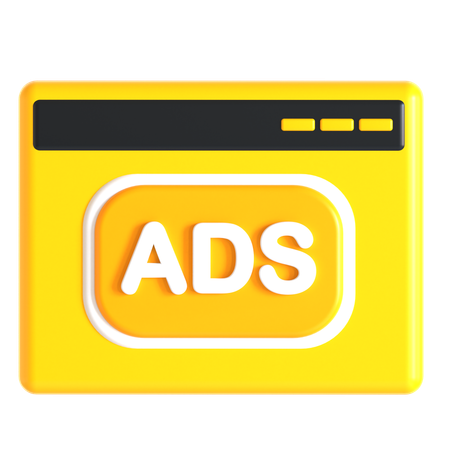 Website-Anzeigen  3D Icon