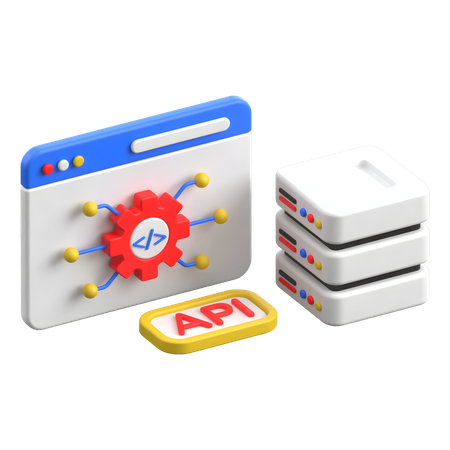 Website Api  3D Icon