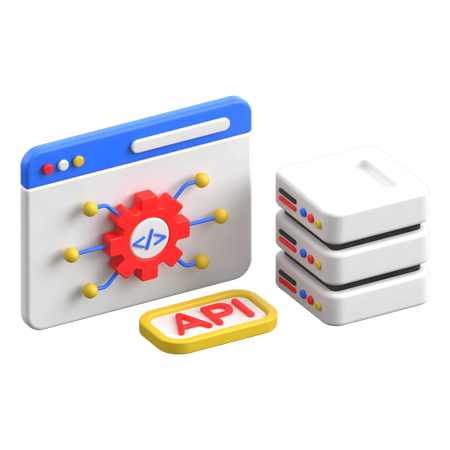 Website Api  3D Icon