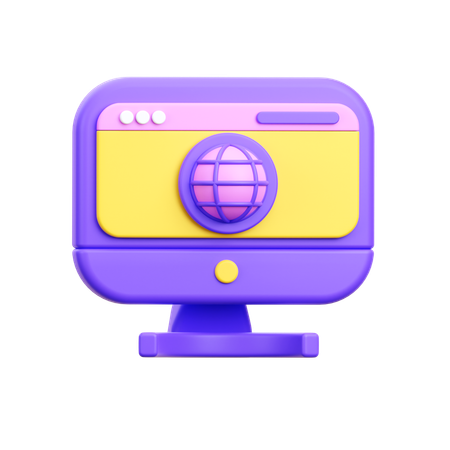 Website Application  3D Icon