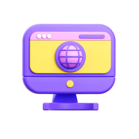 Website Application  3D Icon