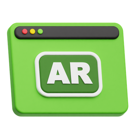 Website Ar  3D Icon