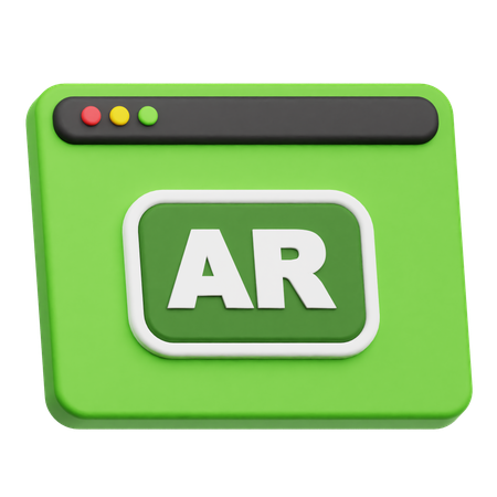 Website Ar  3D Icon
