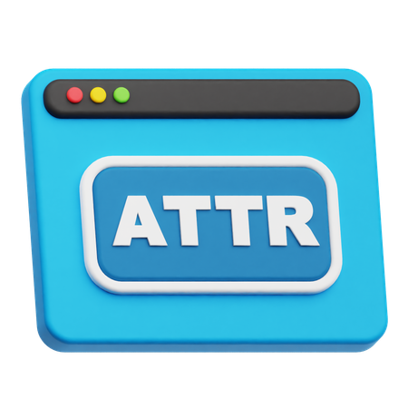 Website Attr  3D Icon