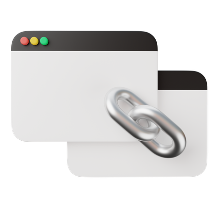 Website Backlink Page  3D Icon