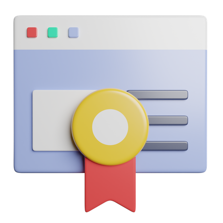 Website Badge  3D Icon