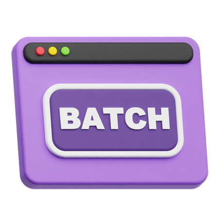 Website Batch  3D Icon