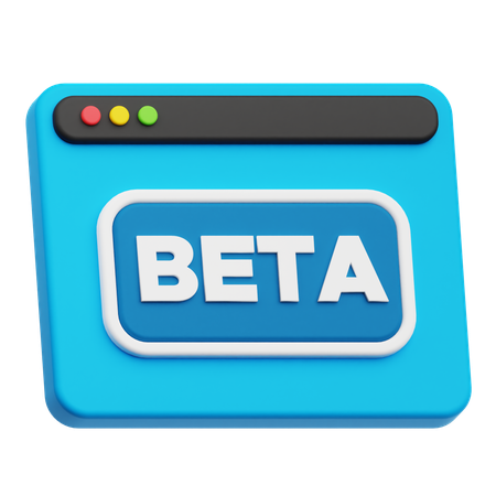 Website Beta  3D Icon