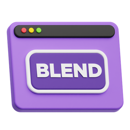 Website Blend  3D Icon