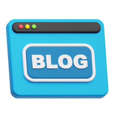 Website Blog  3D Icon