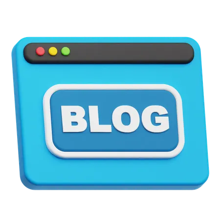 Website Blog  3D Icon