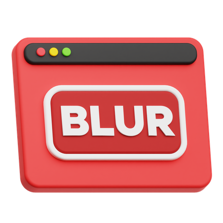 Website Blur  3D Icon