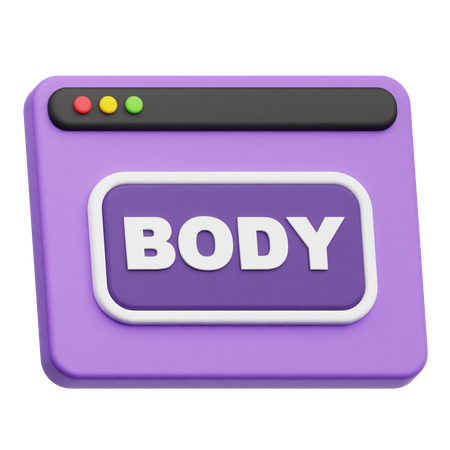 Website-Text  3D Icon