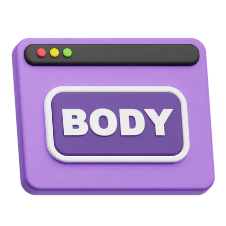 Website-Text  3D Icon