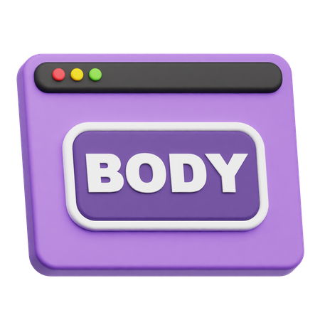 Website-Text  3D Icon