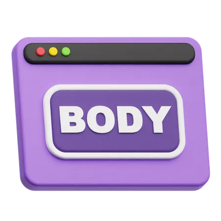 Website-Text  3D Icon