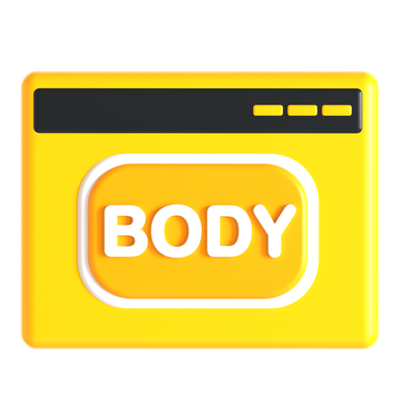 Website-Text  3D Icon