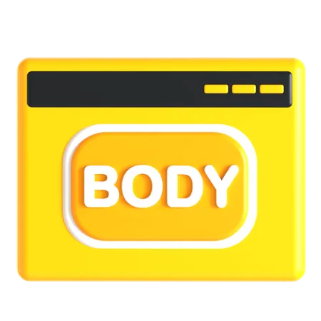 Website-Text  3D Icon