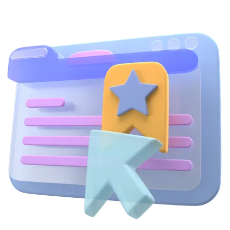 Website Bookmark  3D Icon