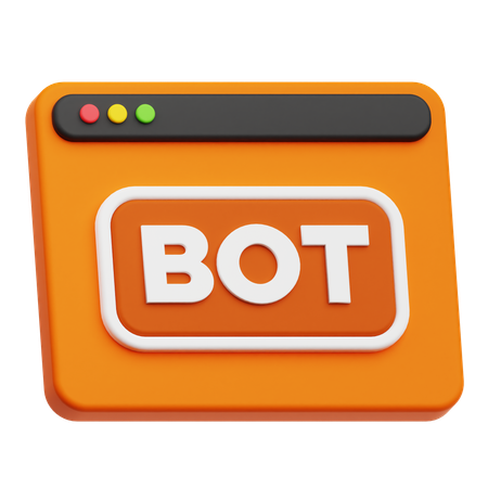 Website Bot  3D Icon