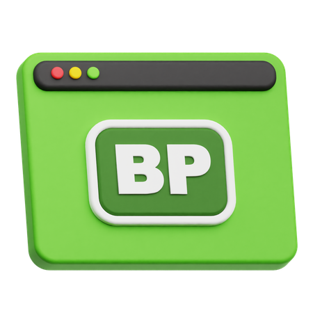 ウェブサイト bp  3D Icon