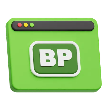 ウェブサイト bp  3D Icon