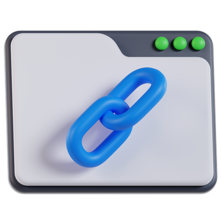 Website Browser  3D Icon