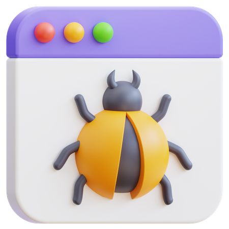 Website-Fehler  3D Icon