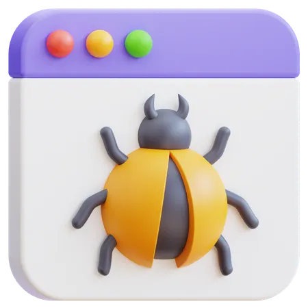 Website-Fehler  3D Icon
