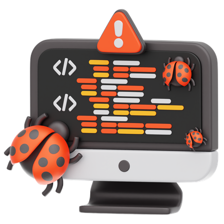 Website Bug  3D Icon